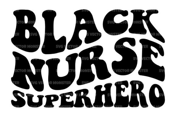 Black Nurse Superhero SVG for Crafts & Graphics