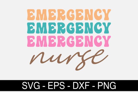 Emergency Nurse Retro SVG: Graphics for Crafts