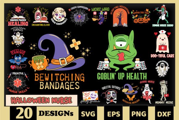 Halloween Nurse Graphics for Crafts