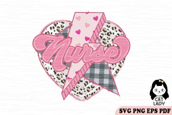Leopard Heart Nurse Valentine Graphics & Crafts
