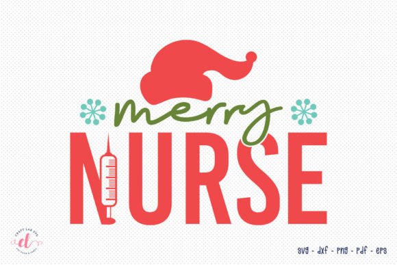 Merry Nurse Christmas SVG: Graphics for Crafts