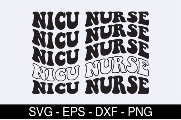 Nicu Nurse Retro Svg: Crafts & Graphics