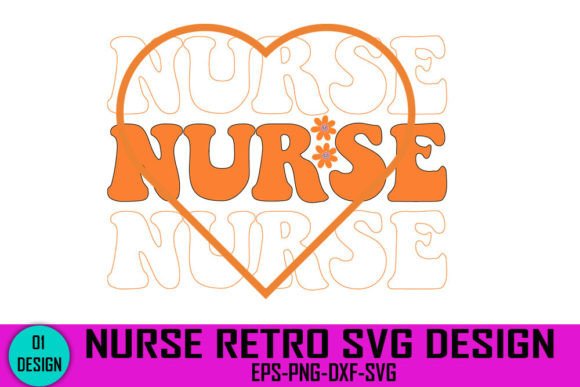 Nurse Retro SVG: Graphics for Crafts