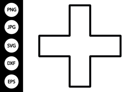 Outline Medical Sign SVG for Graphics and Crafts