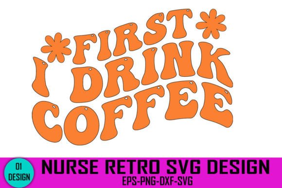 Retro Nurse Coffee Graphics for Crafts